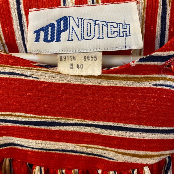 Vintage Top Notch red striped blouse - Picture 3 of 8